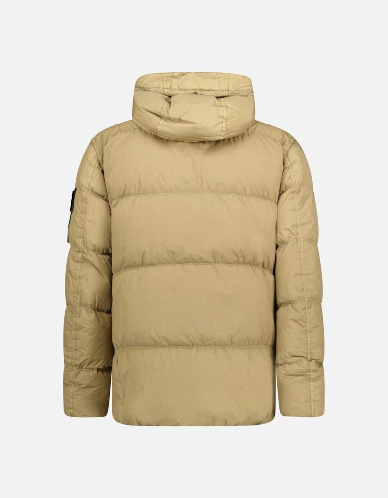 Garment Dyed Crinkle Reps NY Down Jacket  Biscuit Brown