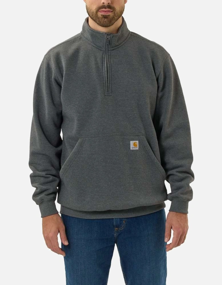 Carhartt Mens Quarter Zip Loose Fit Mock Neck Sweatshirt