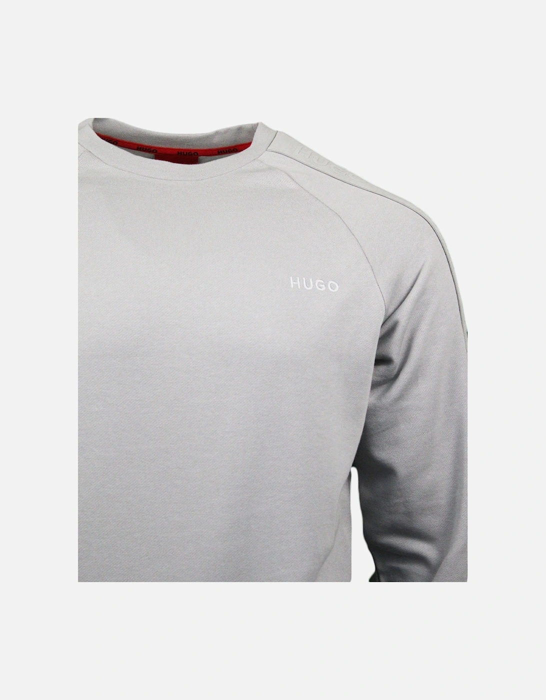 Cotton Terry Tonal Logo Sweatshirt, Light Grey