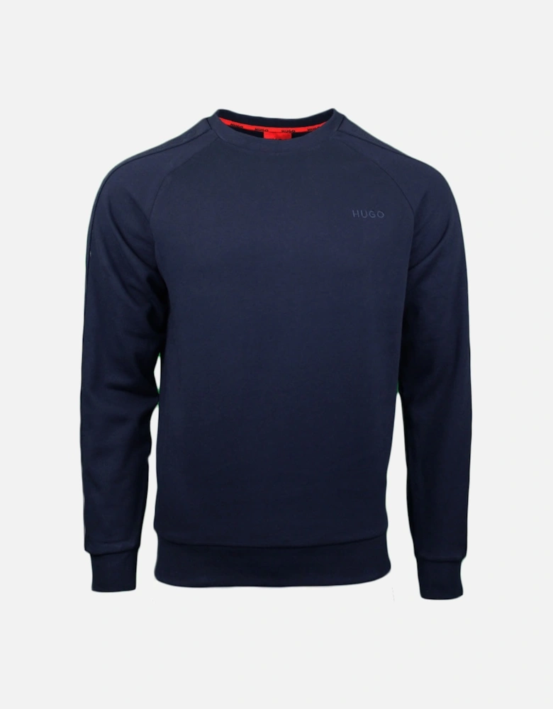 Cotton Terry Tonal Logo Sweatshirt, Dark Blue