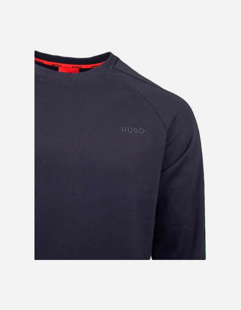 Cotton Terry Tonal Logo Sweatshirt, Dark Blue