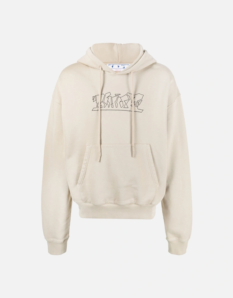 Figure of Speech Over Hoodie in Beige