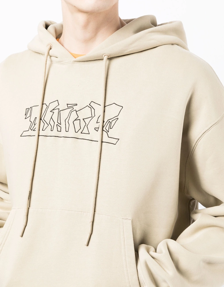 Figure of Speech Over Hoodie in Beige