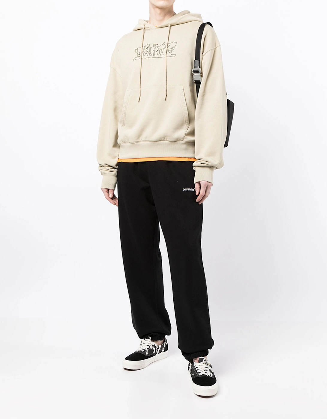 Figure of Speech Over Hoodie in Beige