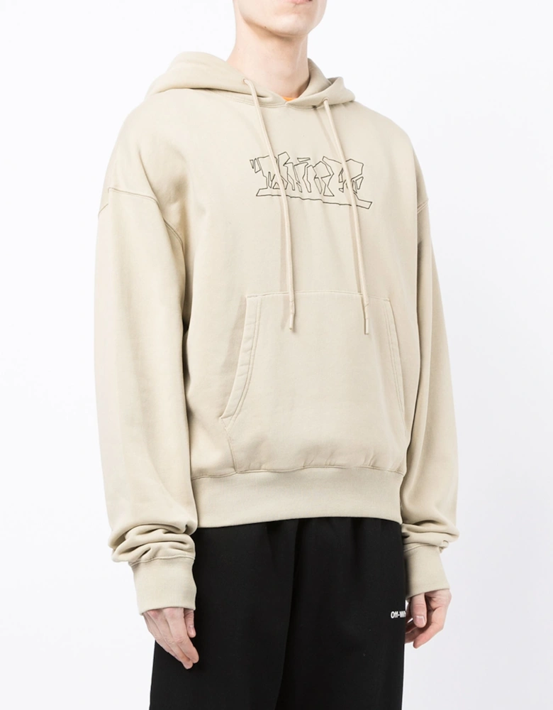 Figure of Speech Over Hoodie in Beige