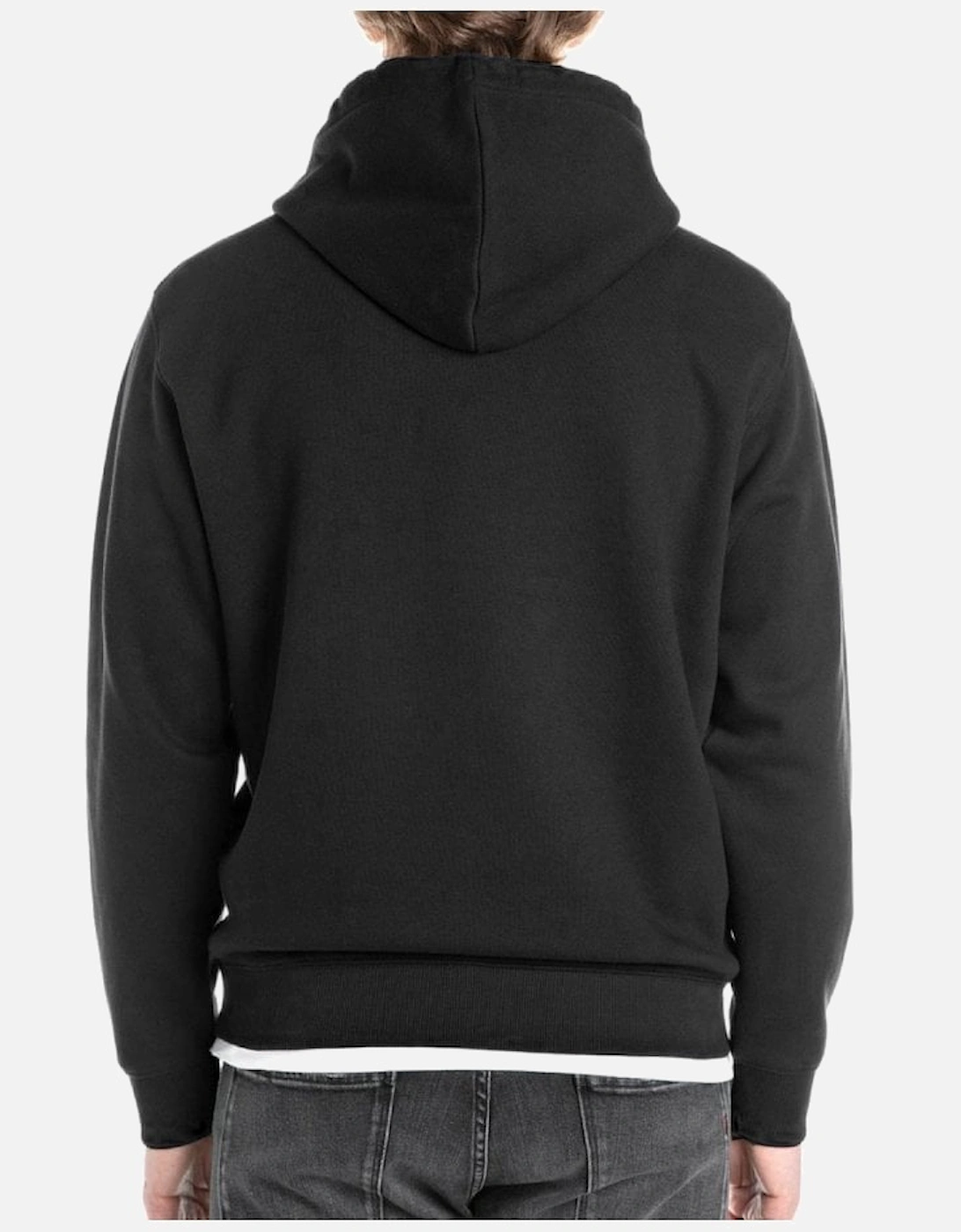 Regular Fit Overhead Hoodie Black