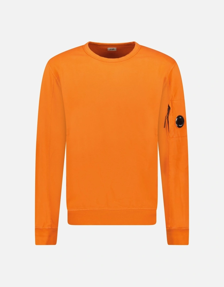 Lens Light Fleece Sweatshirt Orange