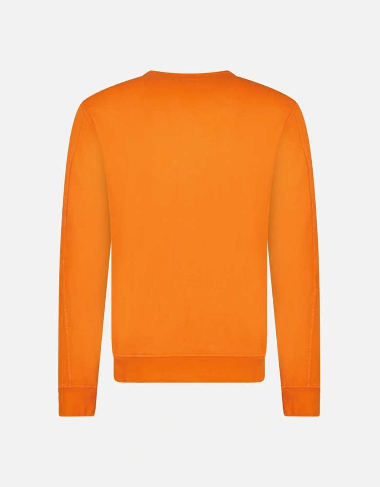 Lens Light Fleece Sweatshirt Orange