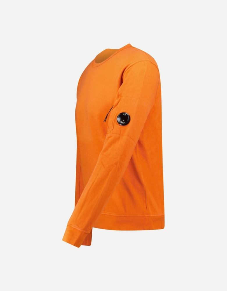 Lens Light Fleece Sweatshirt Orange