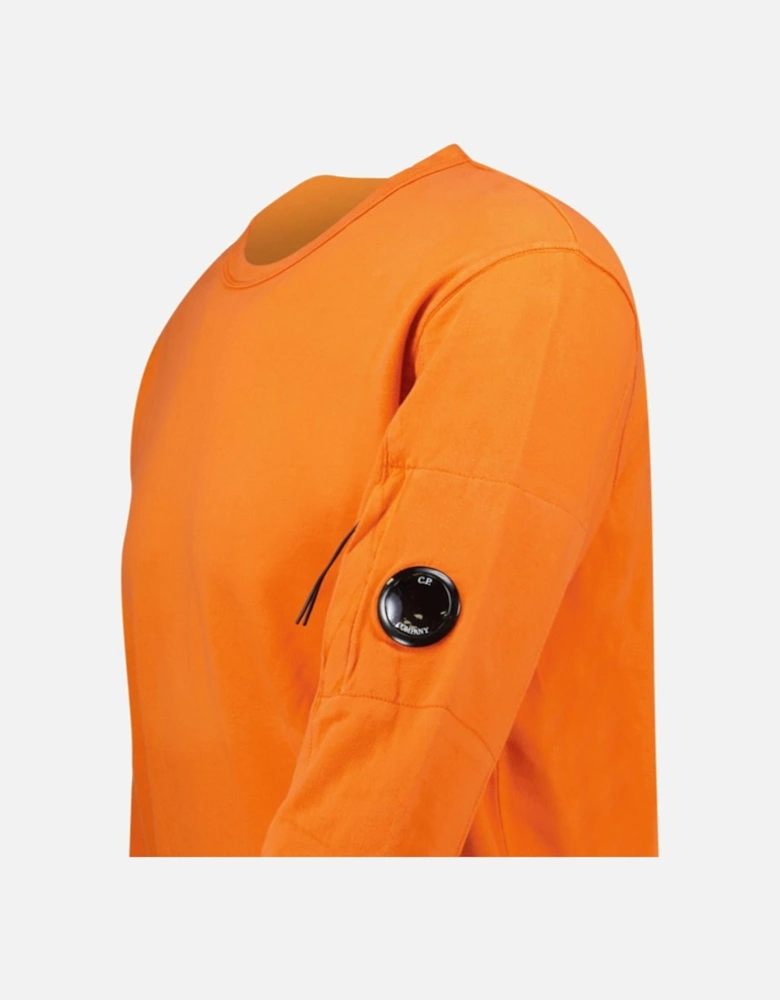 Lens Light Fleece Sweatshirt Orange