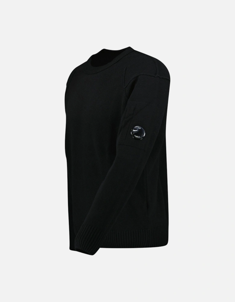 Lambswool GRS Crew Neck Full Knit Black