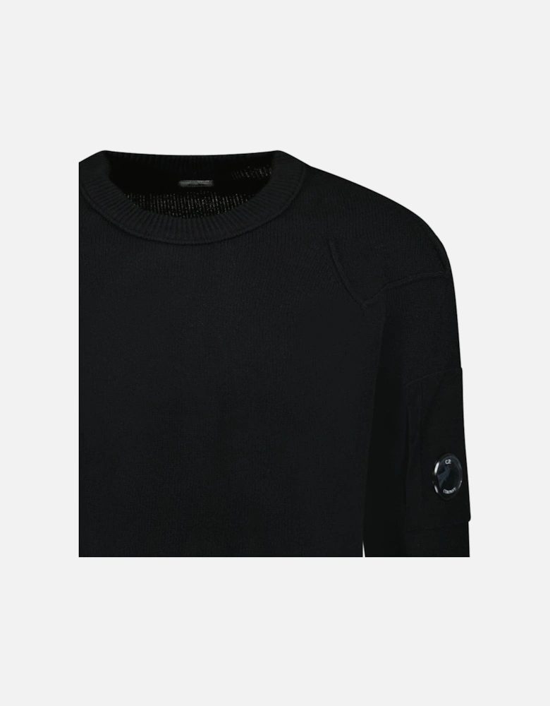 Lambswool GRS Crew Neck Full Knit Black