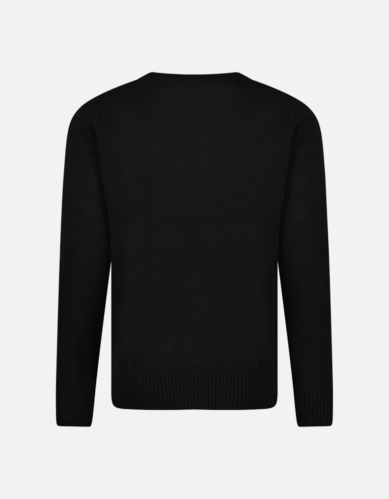 Lambswool GRS Crew Neck Full Knit Black