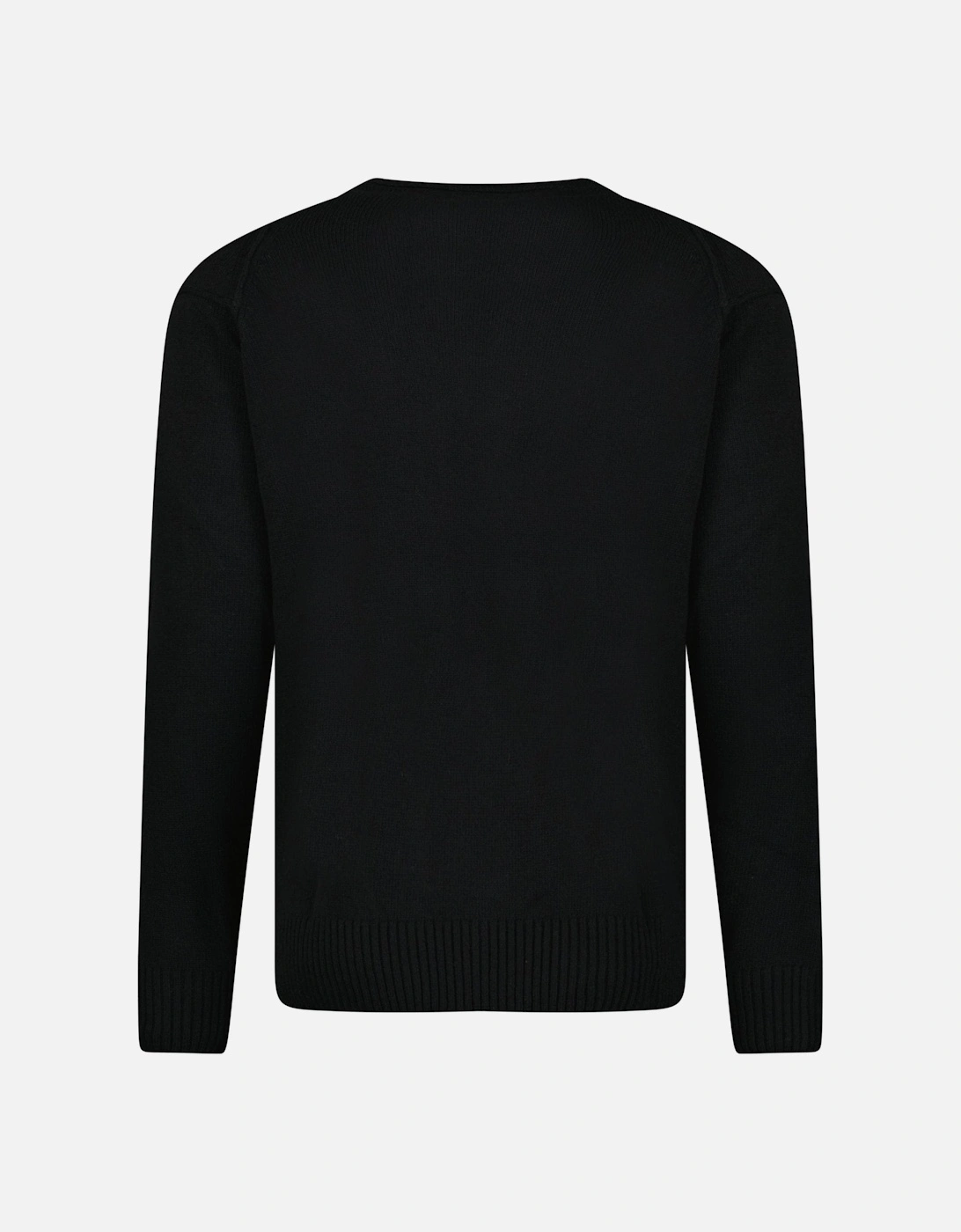 Lambswool GRS Crew Neck Full Knit Black