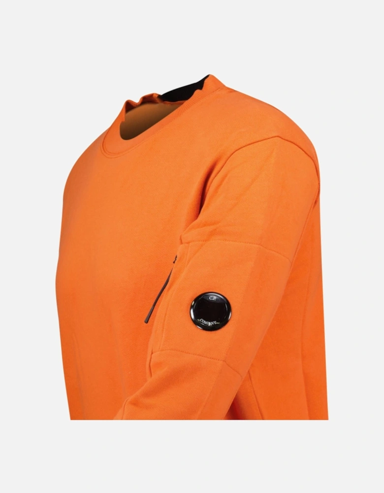 Arm Lens Diagonal Sweatshirt Orange