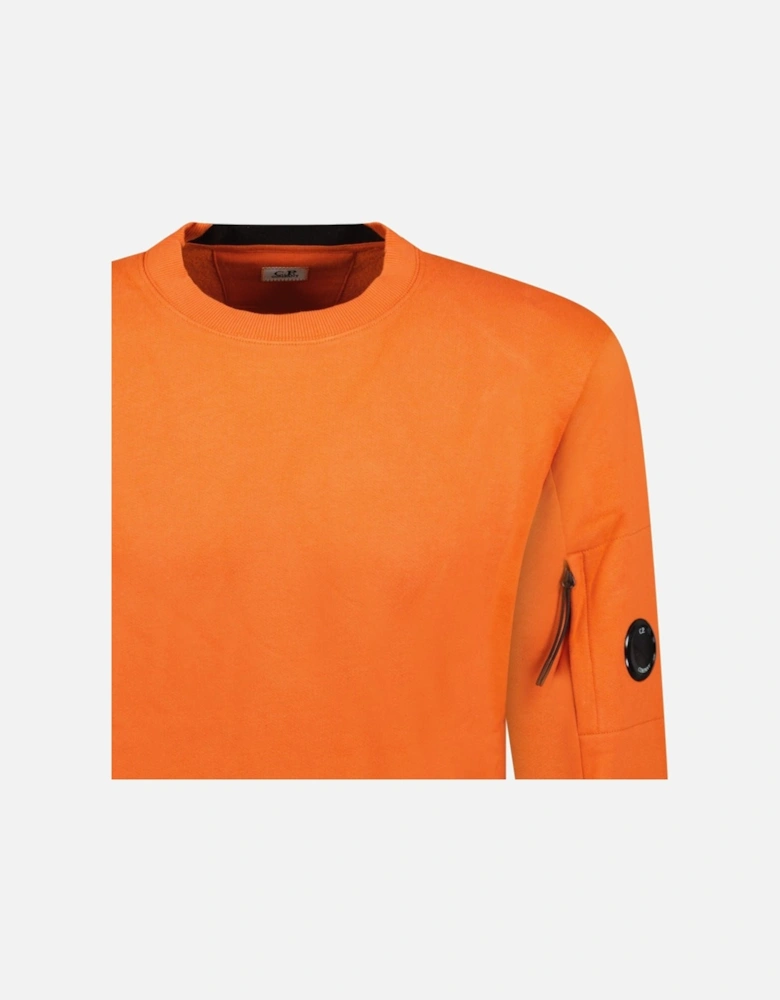 Arm Lens Diagonal Sweatshirt Orange