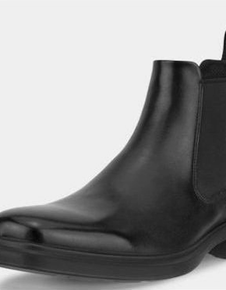 500224-01001 Mens ankle Boot smooth black leather