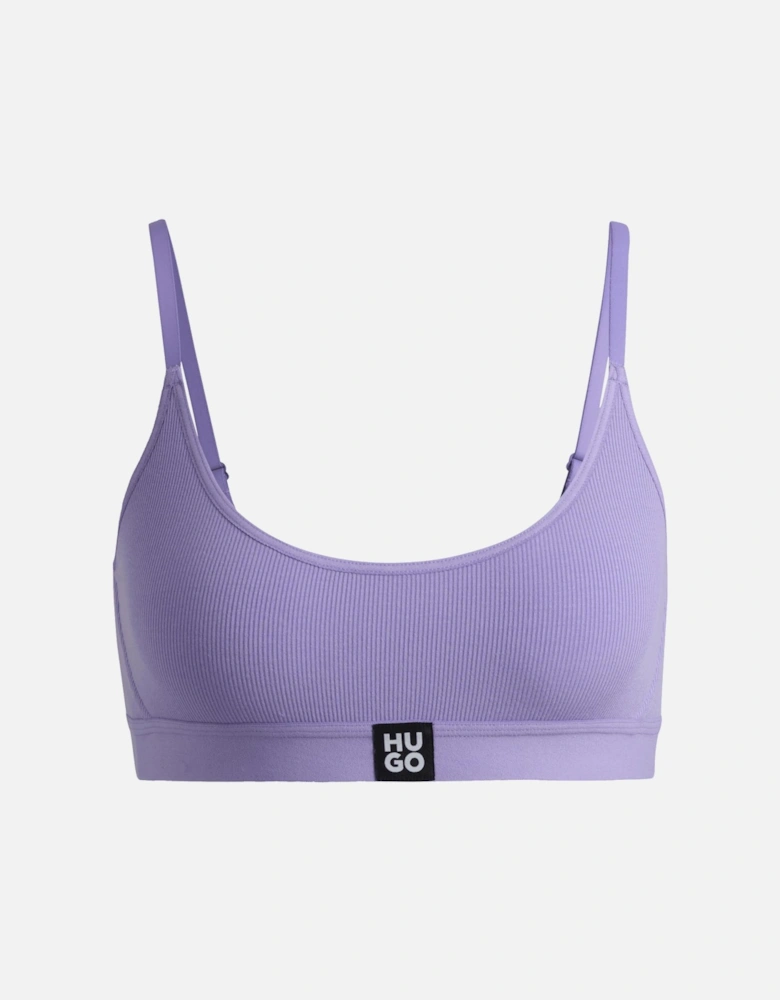 Stretch-Modal Bralette with Logo Band