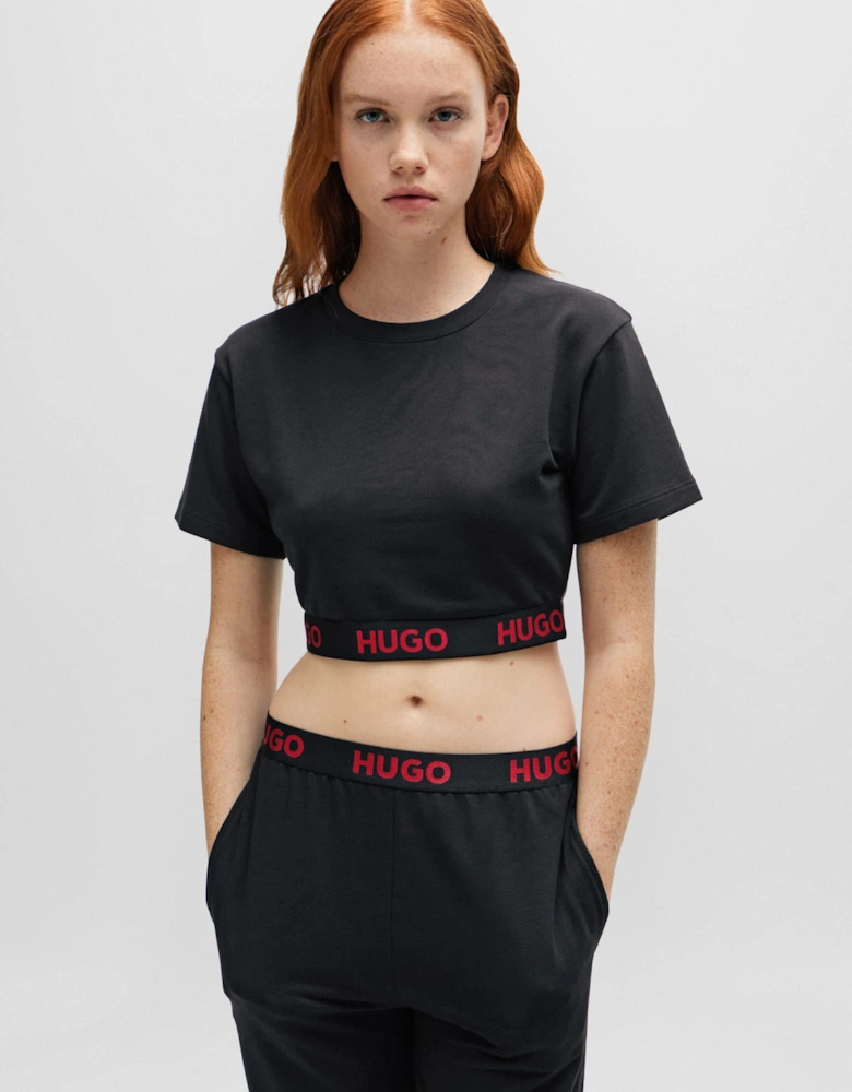 Logo Waistband Cropped T-Shirt