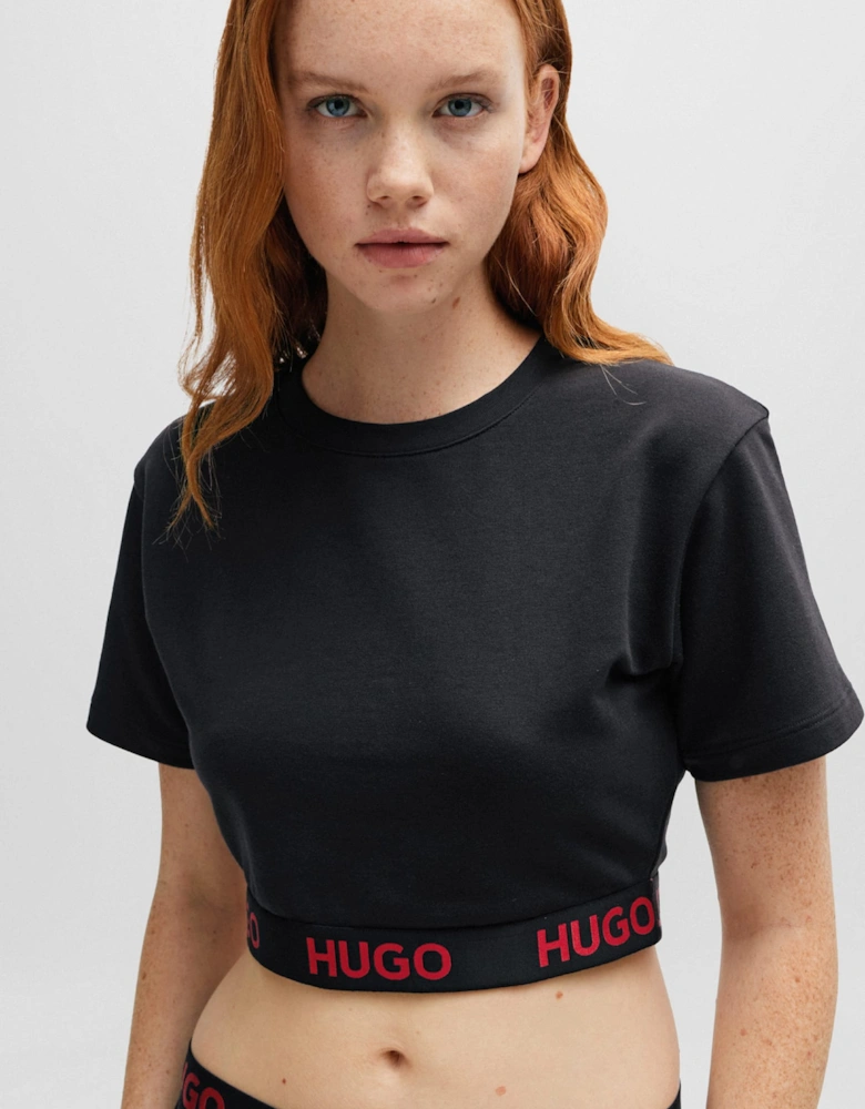 Logo Waistband Cropped T-Shirt