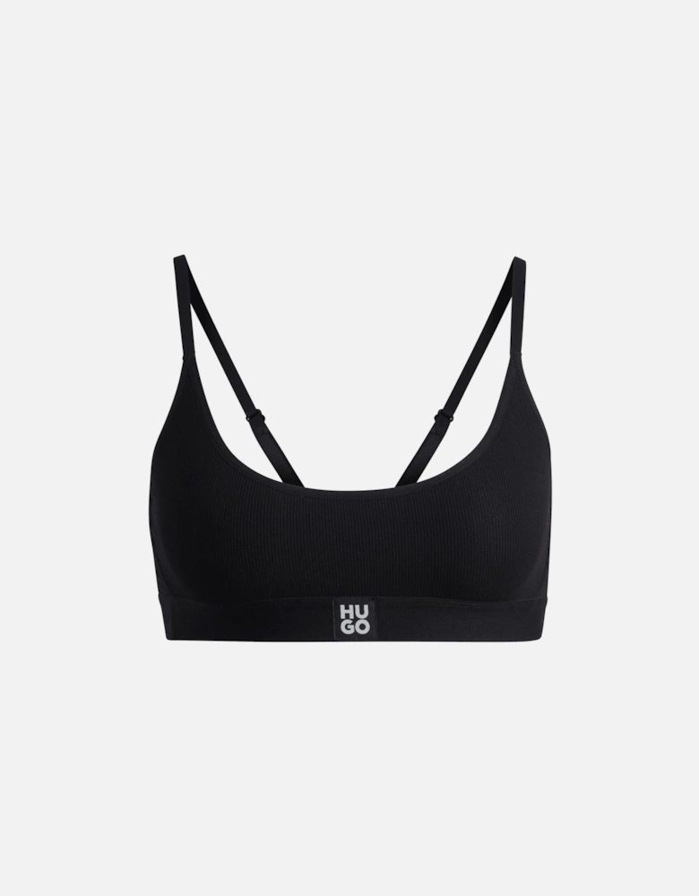 Stretch-Modal Bralette with Logo Band