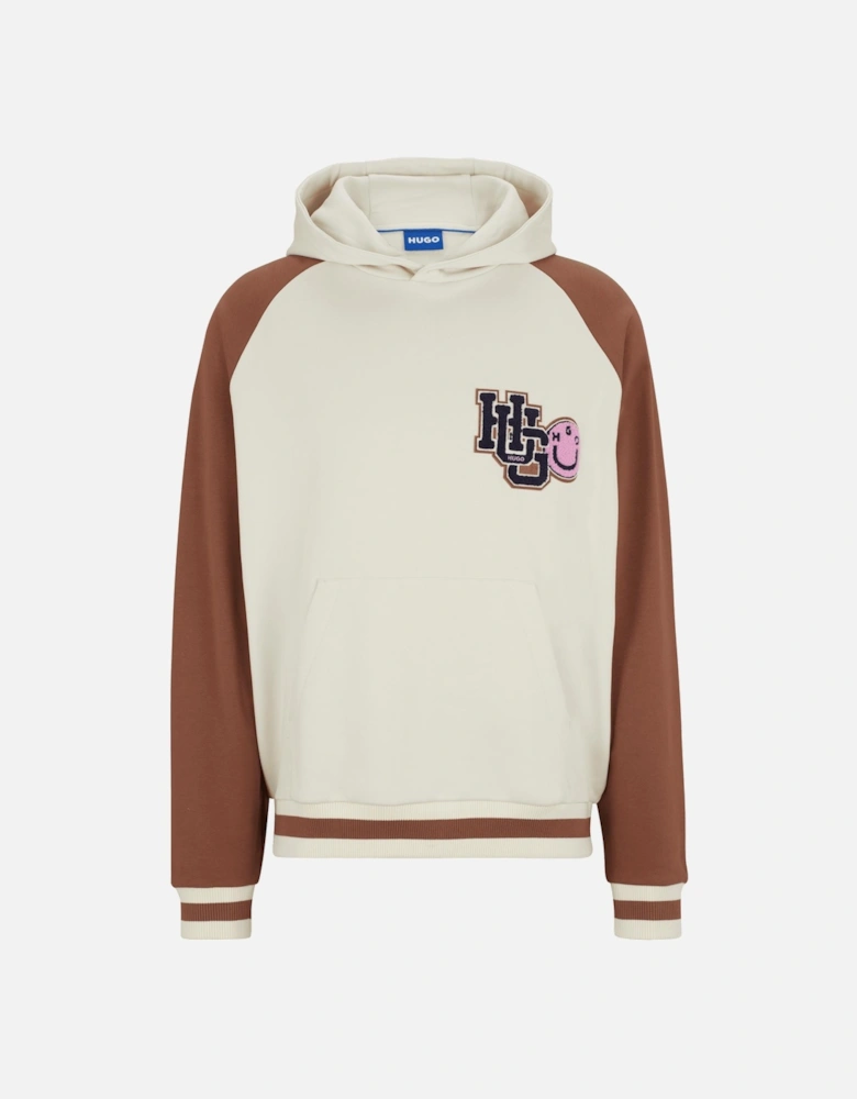 Varsity Inspired Logo Patch Hoodie