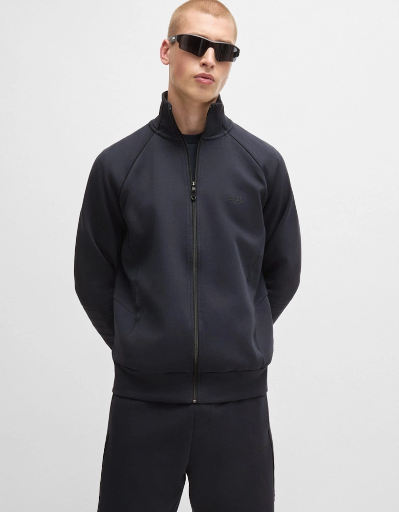 Stretch-Cotton Zip-Up Sweatshirt