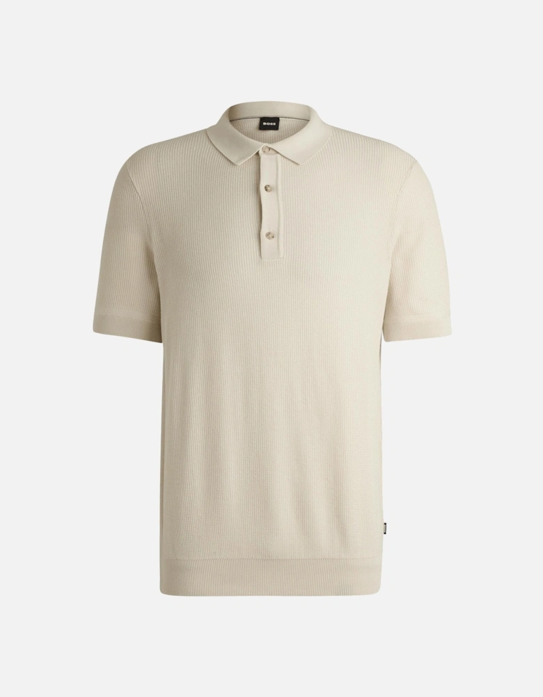 Regular-Fit Knitted Polo Shirt