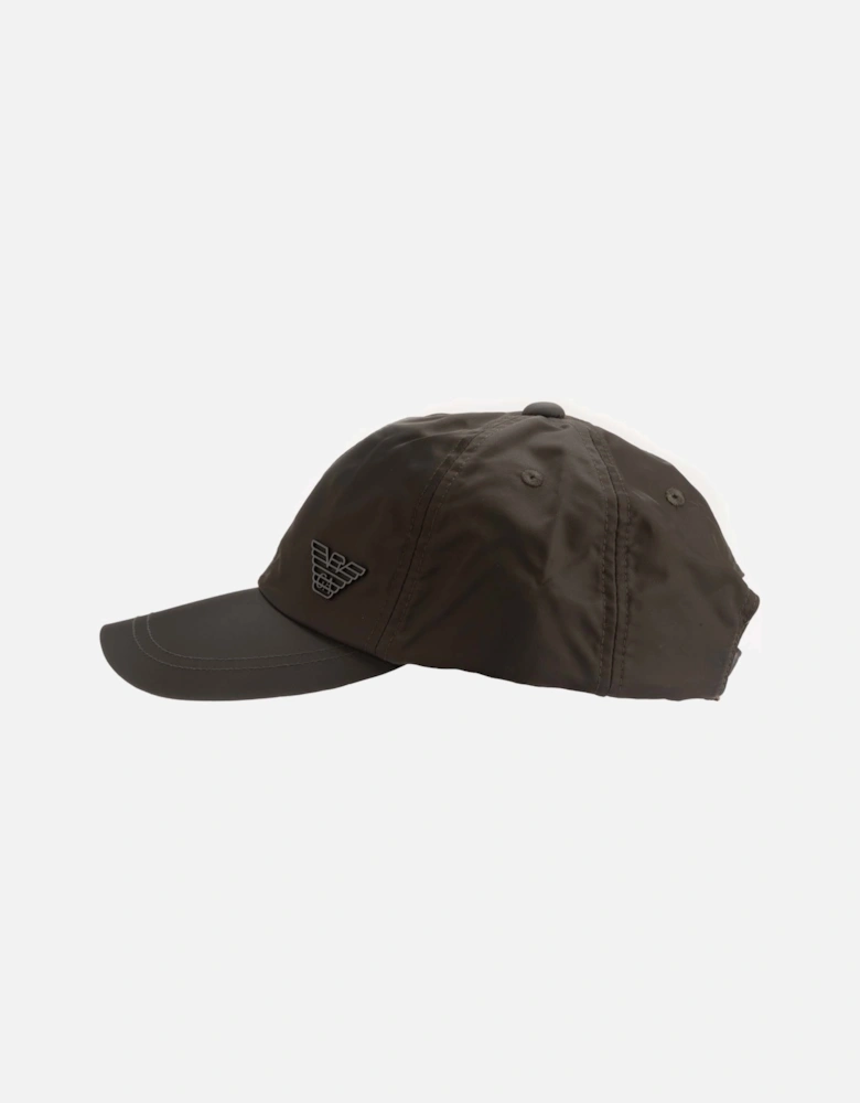 Nylon Baseball Cap with Eagle Plate