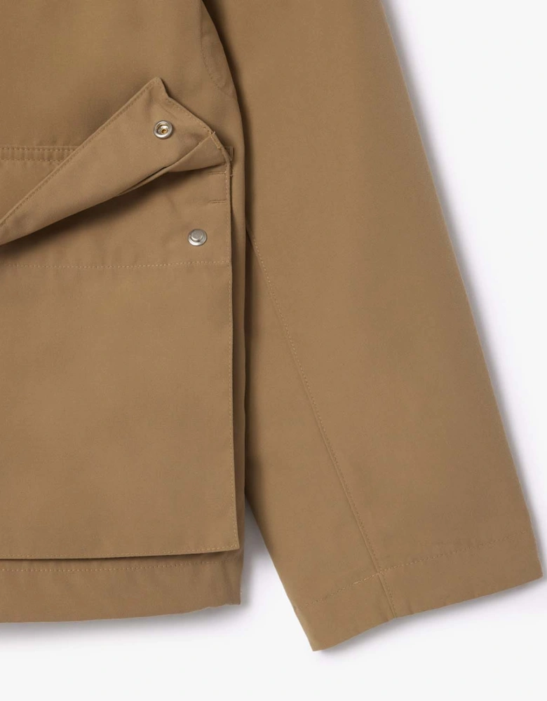 Short Lightweight Water-Repellent Parka Jacket