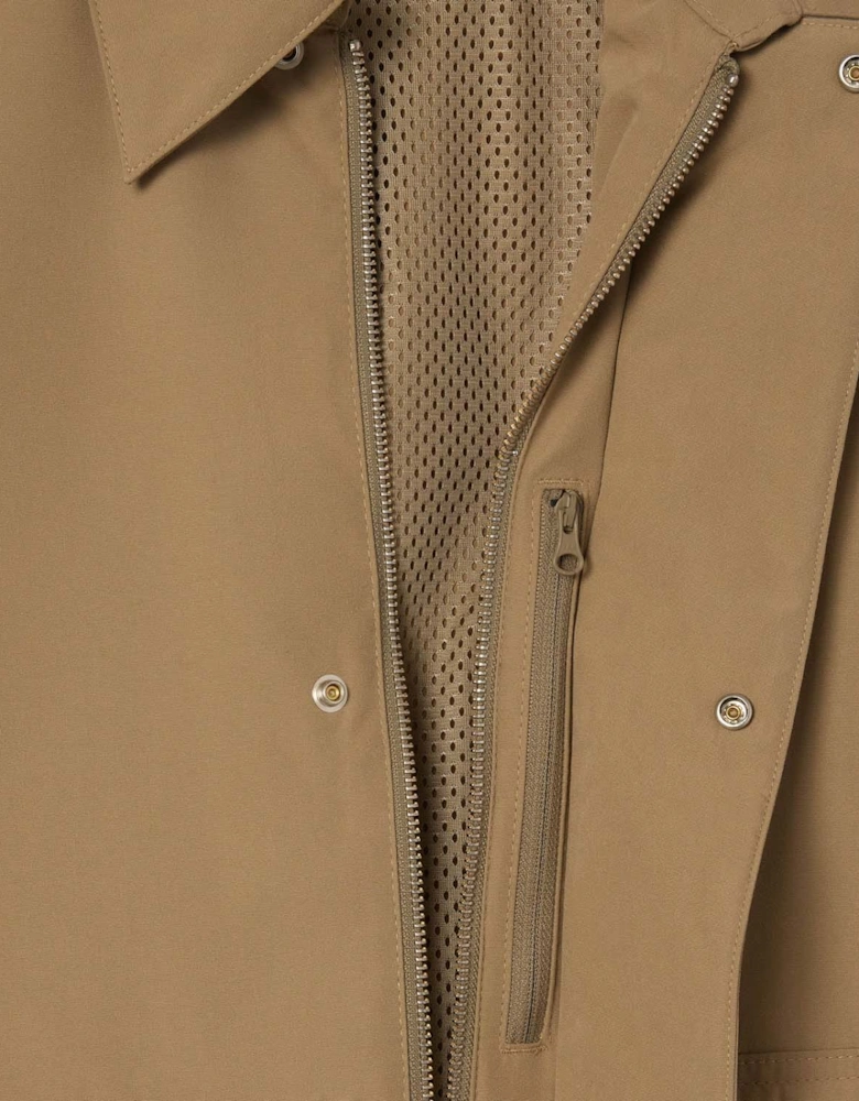 Short Lightweight Water-Repellent Parka Jacket