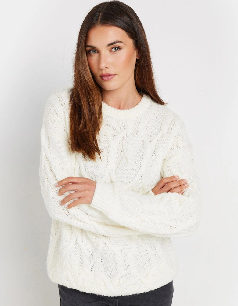 Cable Knit Jumper - Ivory