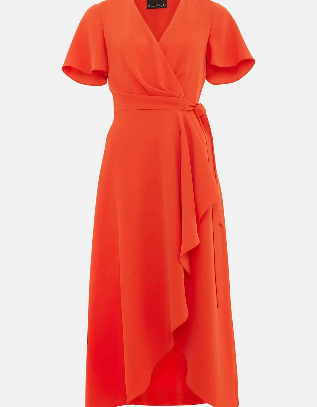 Julissa Ruffle Wrap Midi Dress