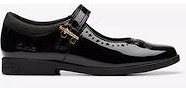 Lock Magic black patent school shoe