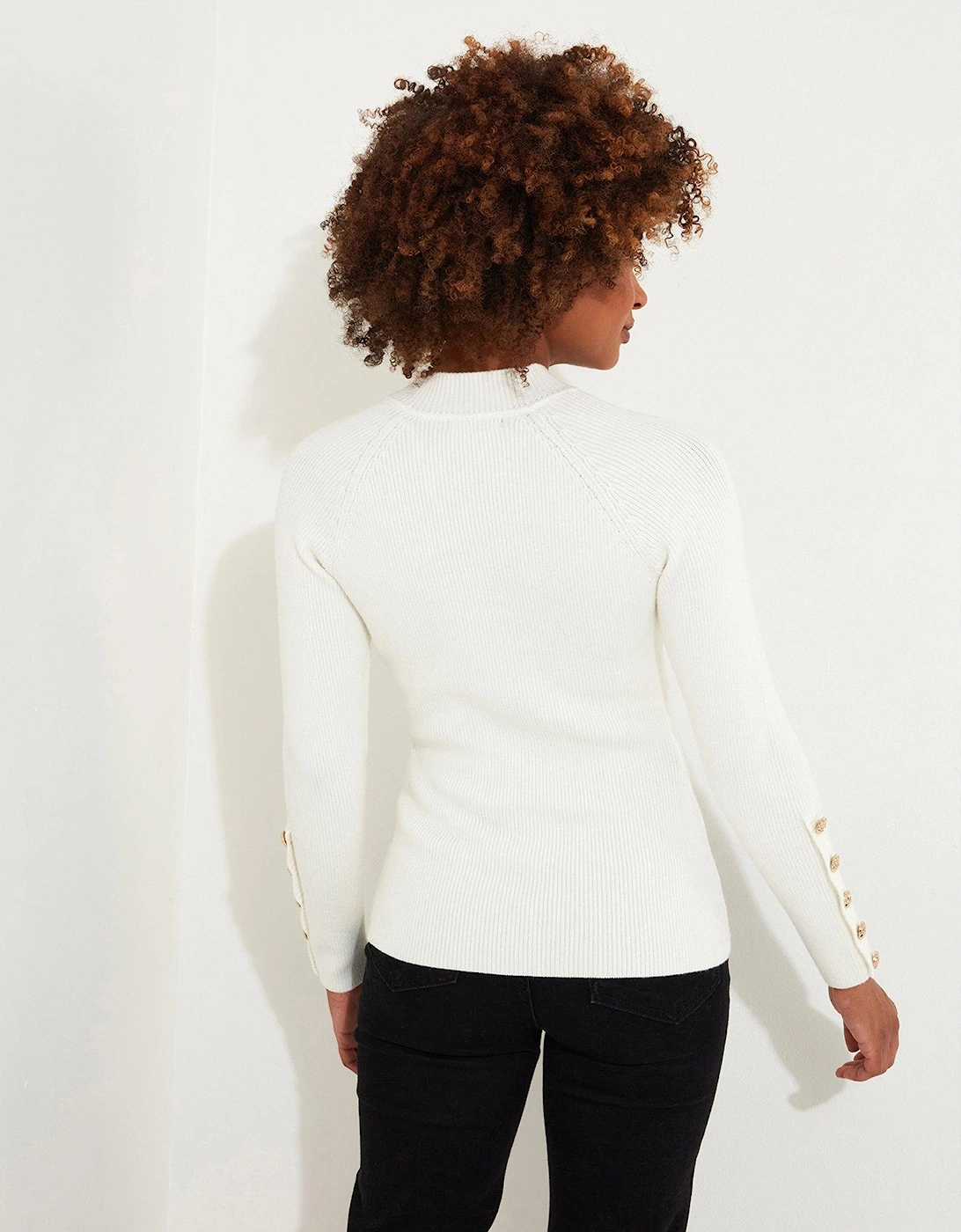 Cream Keyhole Jumper