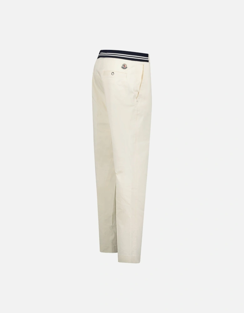 Chino Logo Trousers White