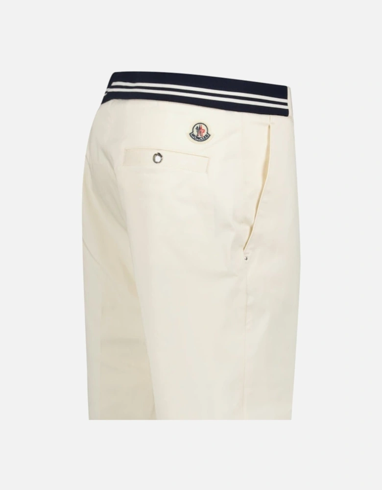 Chino Logo Trousers White