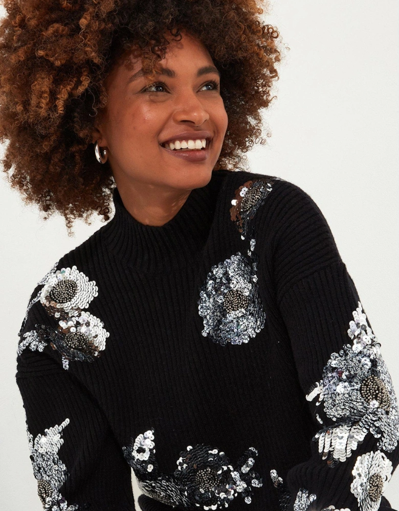 Sequin Jumper - Black