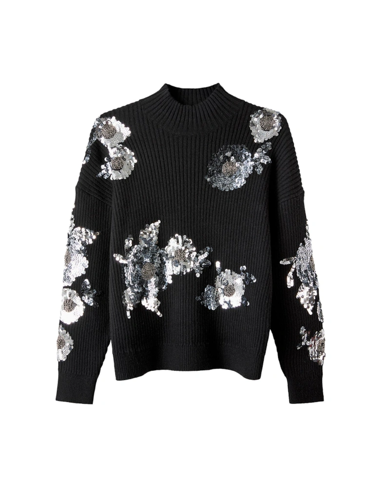 Sequin Jumper - Black