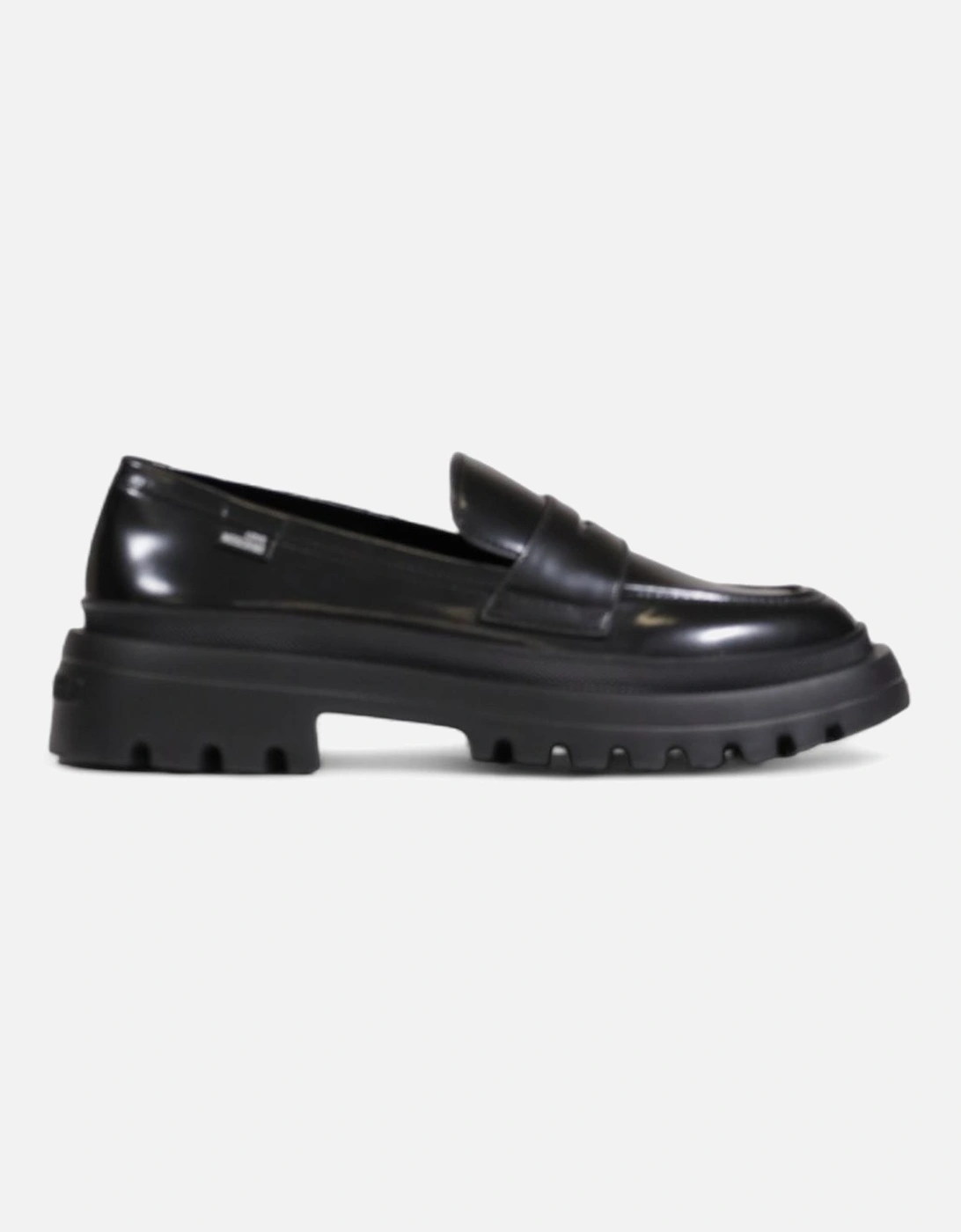 Platform Penny Loafers Chunky Sole Loafers Women - Black Running Shoes, 4 of 3