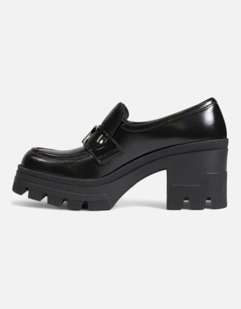 Platform Loafer Patent Leather Women - Black Running Shoes