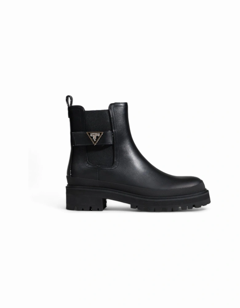 Womens Slip-On Black Boots