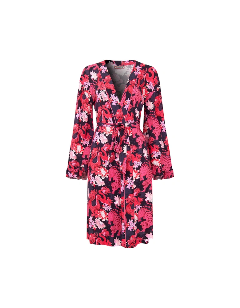 Pink Print Dressing Gown