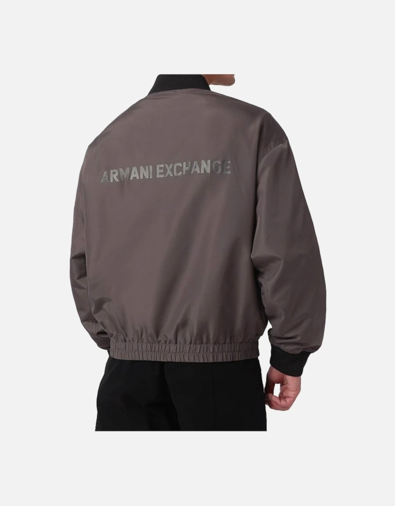 Blouson Jacket With Back Branding Eiffel Tower Grey