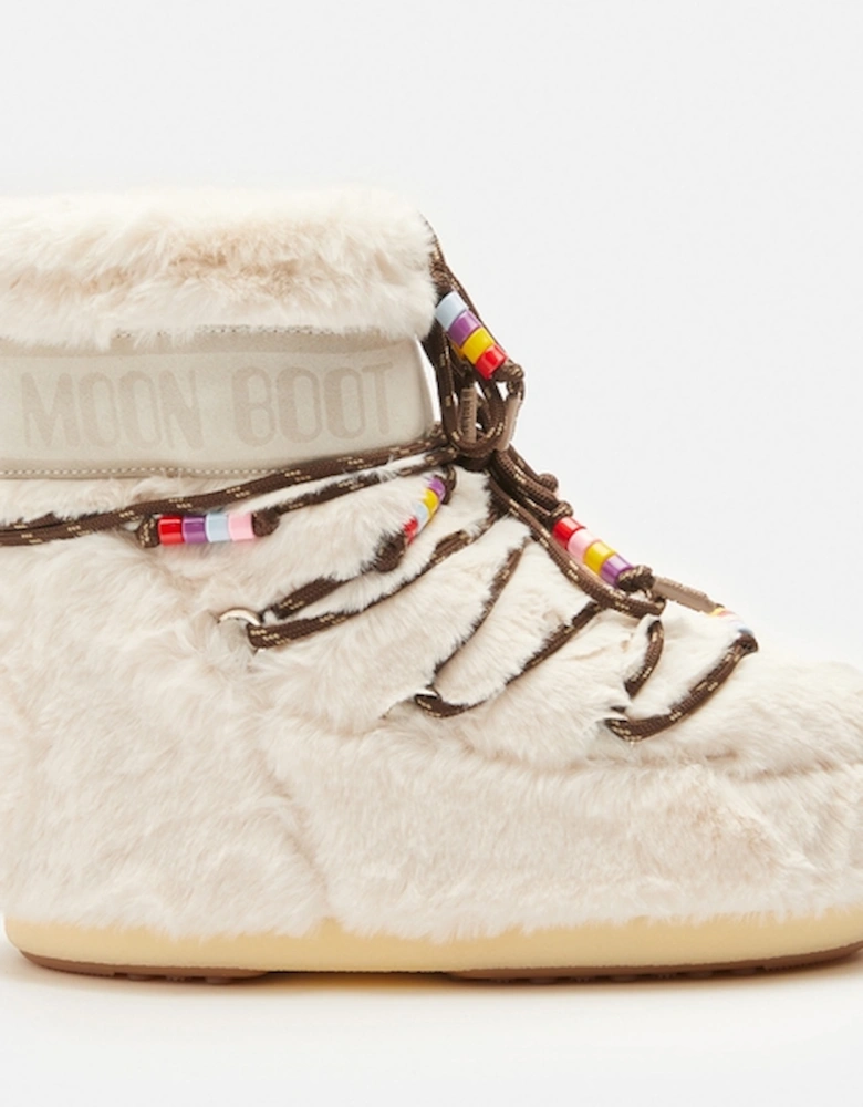 Moon Boot Women's Icon Faux Fur Beads Boots