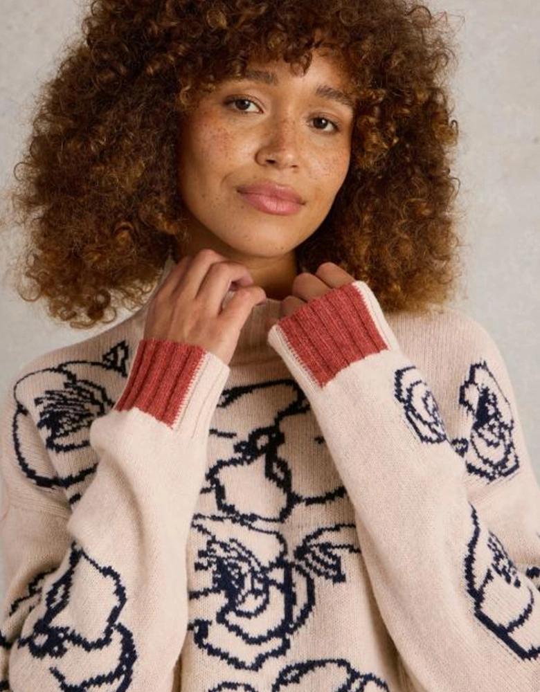 Women's Sprig Floral Jumper Natural Multi