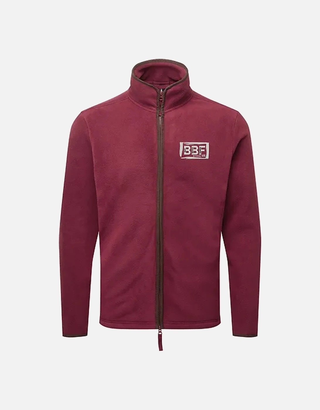 Back British Farming Men's Fleece Jacket Burgundy, 3 of 2