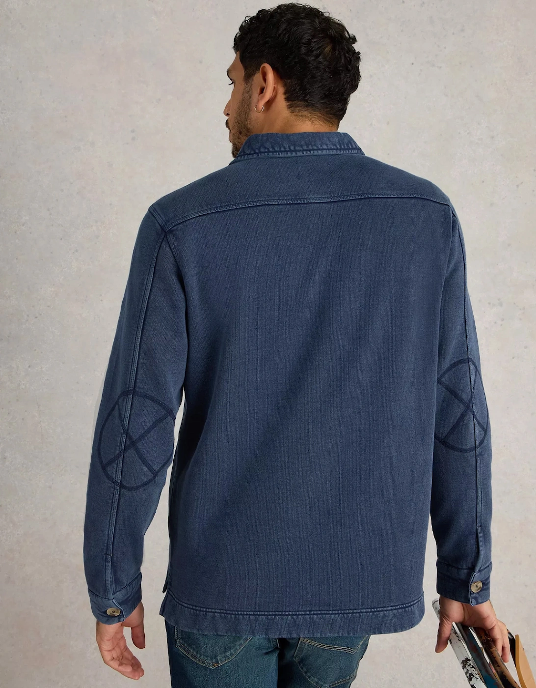 Men's Brampton Collared Sweat Indigo Blue