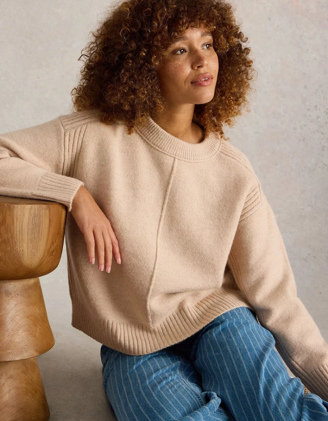 Women's Lovely Boxy Jumper Light Natural