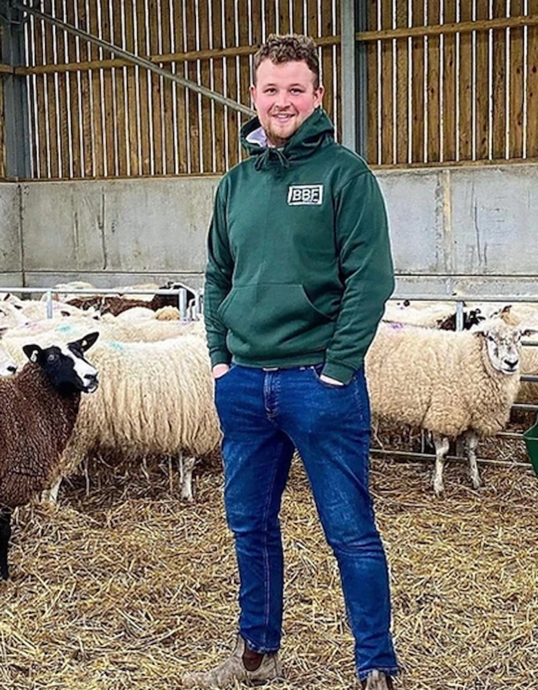 Back British Farming Unisex Support Our Standards Hoodie Dark Green